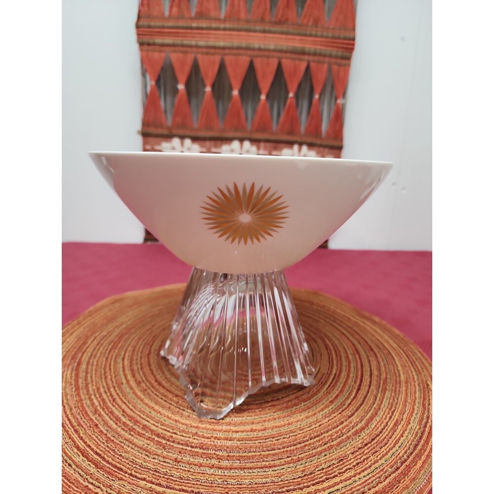 MCM Rosenthal Continental "Star Of Dawn"9" Round Serving Bowl Atomic 1960's EUC
